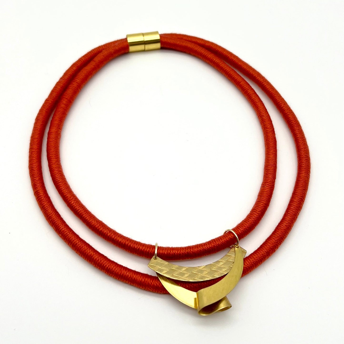 Isis Gold Pendant Rope Necklace