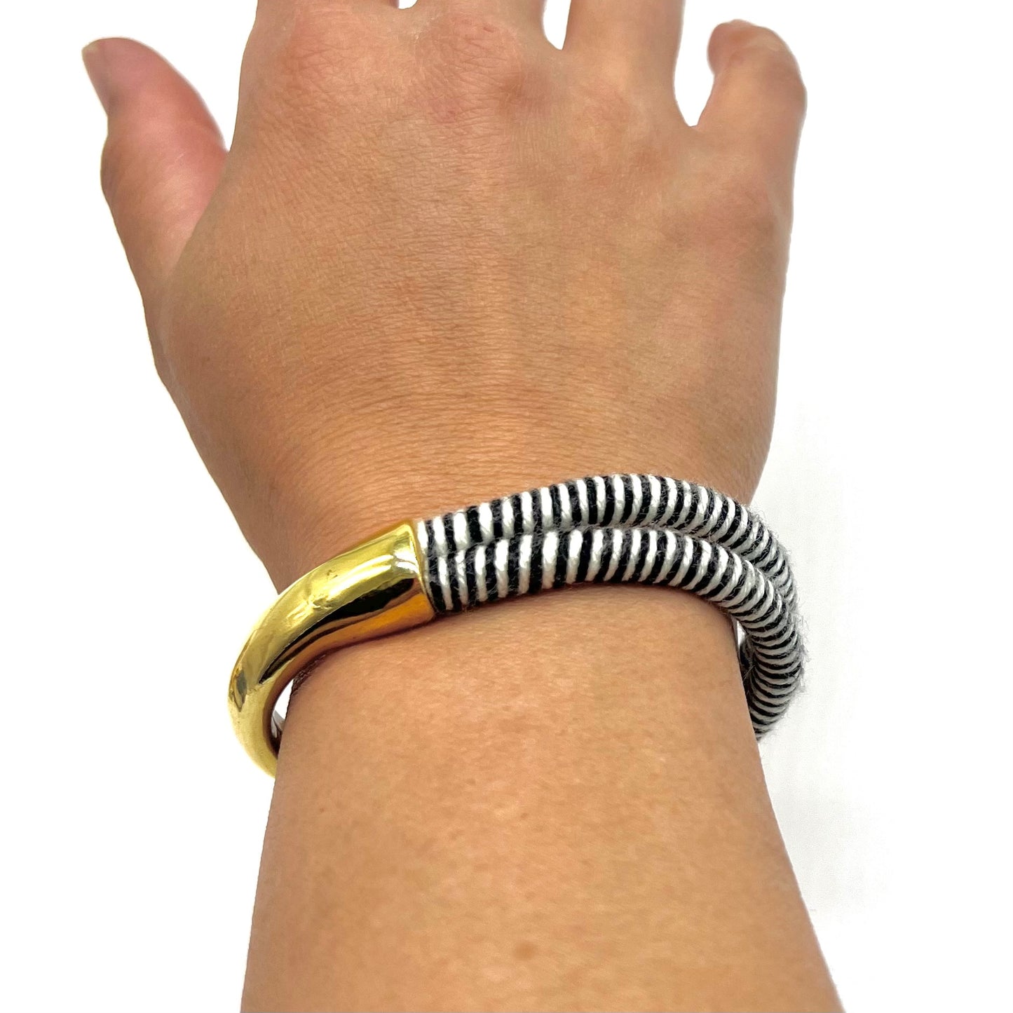 Two Tone Hooked On You Bracelet