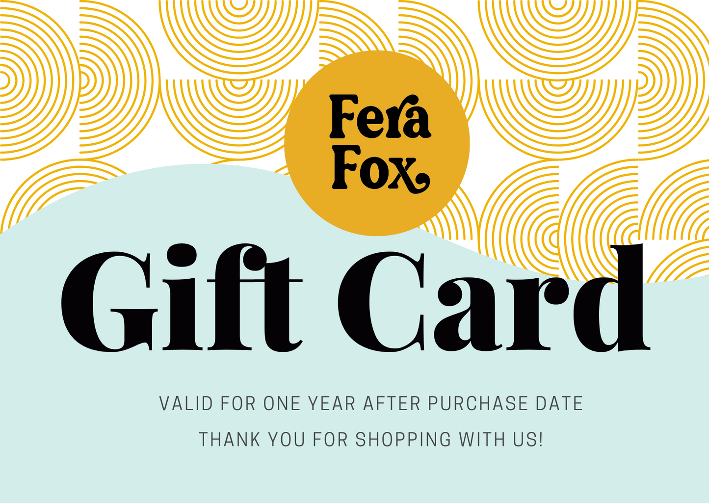 Fera Fox Gift Card